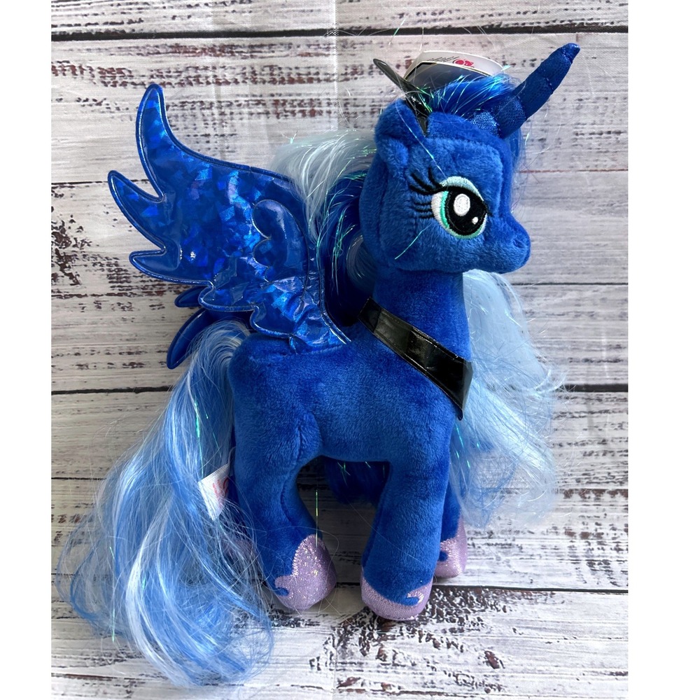 Ty Sparkle My Little Pony Princess Luna Plush Toy with Iridescent Wings Tags